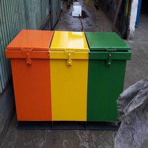 Container de aço para lixo
