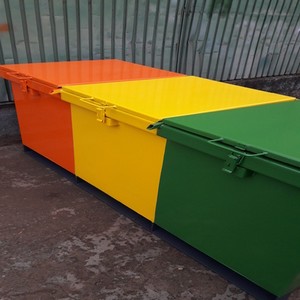 Imagem ilustrativa de Container de lixo para coleta seletiva  preço